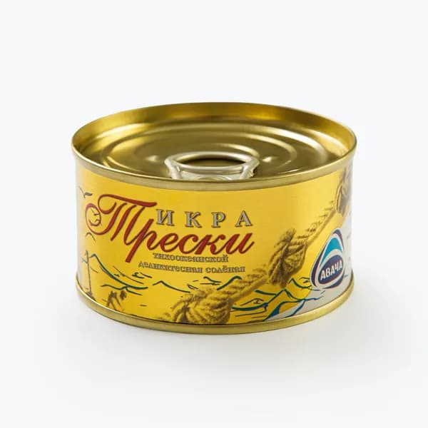 Икра трески Авача, пробойная, 130 г