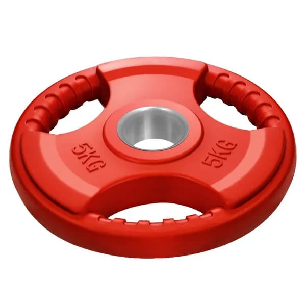 Диск обрезиненный с 3-мя хватами Voitto V-305 5 кг, цветной (d51)