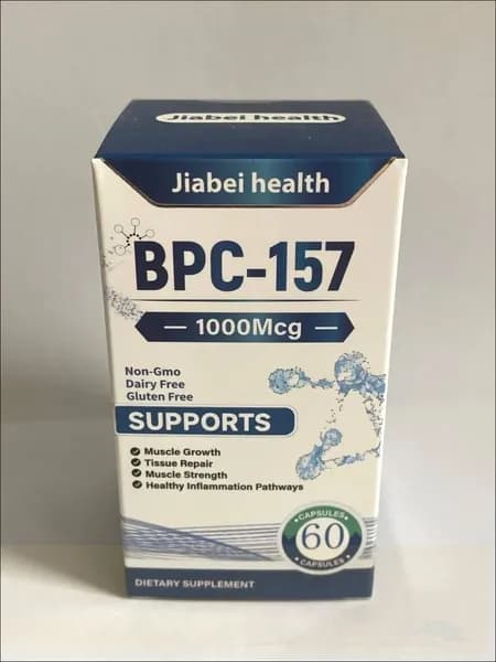 Пептид для заживления ран,желудка,суставов и связок BPC-157 Jiabei health 60 caps/ БПС-157 Jiabei Health 60 капс
