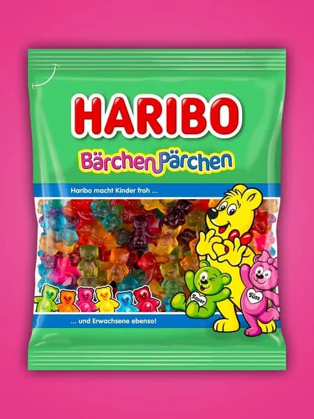 Мармелад HARIBO Barchen Parchen (Медвежья пара) 160г Германия