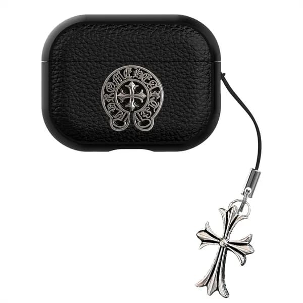 Chrome Hearts Cross PU Корпус чехол для силиконовых наушников AirPods Pro(2019)Airpods Pro2(2022)