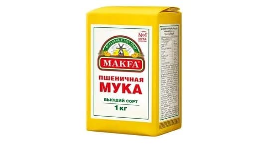 Мука пшеничная Макфа 1 кг