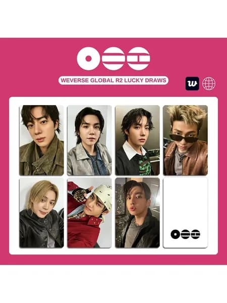 Фотокарты BTS WEVERSE GLOBAL R2 LUCKY DRAWS Поп-ап ивент, коллекционные мини-карточки, подарок для ARMY