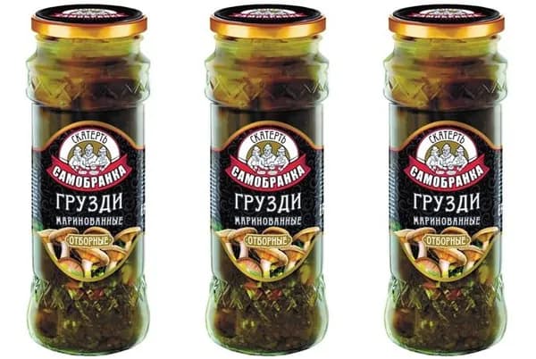 Скатерть-Самобранка Грузди маринованные отборные, 330 г, 3 шт