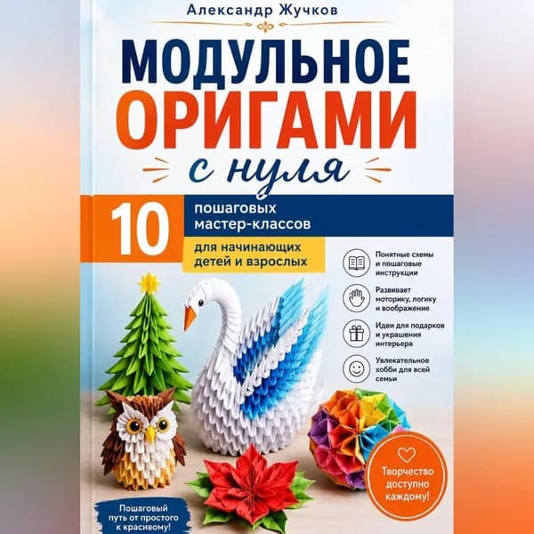 Модульное оригами с нуля. 10 пошаговых мастер-классов для начинающих детей и взрослых. | Жучков Александр | Электронная аудиокнига