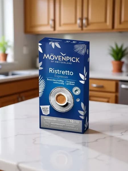 Кофе в капсулах Movenpick Movenpick Ristretto Espresso для кофемашин системы NESPRESSO - 10 шт., капсульный кофе