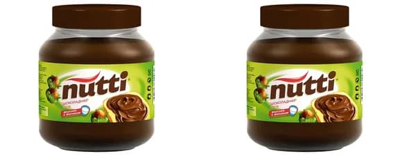 Nutti Шоколадная паста,330 г,2 шт