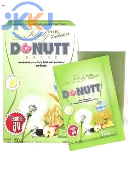 Клетчатка растительная для приготовления детокс-напитка Donutt Brand, упаковка 10 пакетиков по 20 гр