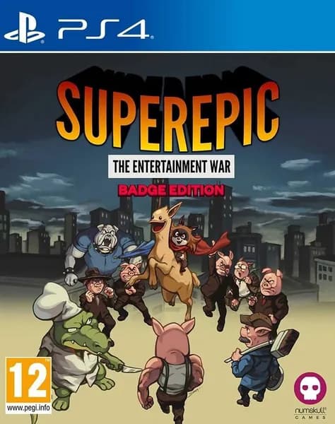 Игра SuperEpic The Entertainment War Badge Edition PS4 Диск на PlayStation 4