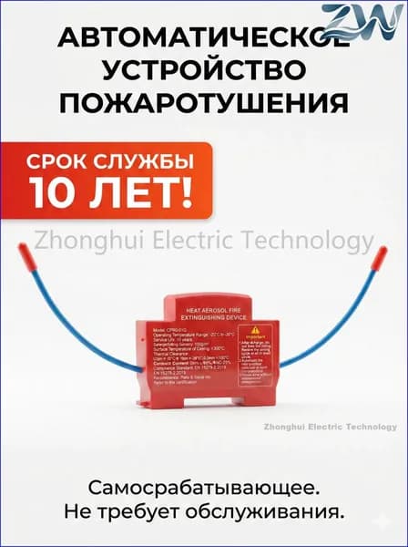 Огнетушитель аэрозольный в электрощит на DIN-рейку ORRO, автоматический самосрабатывающий, для дома и шкафа, 1-100 шт.