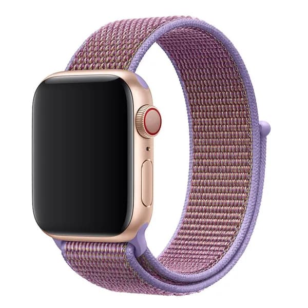 Нейлоновый ремешок для Apple Watch series 1-9 SE, SE 2, 1 и 2 Ultra, 42-44-45-49 mm / Эластичный тканевый браслет на липучке