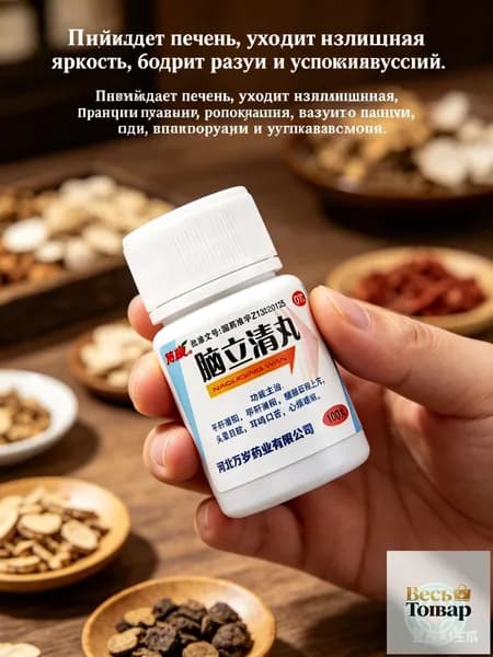 Нао Ли Цин Вань при нервных расстройствах, 100 шт. Средство традиционной китайской медицины для снятия стресса и раздражительности.