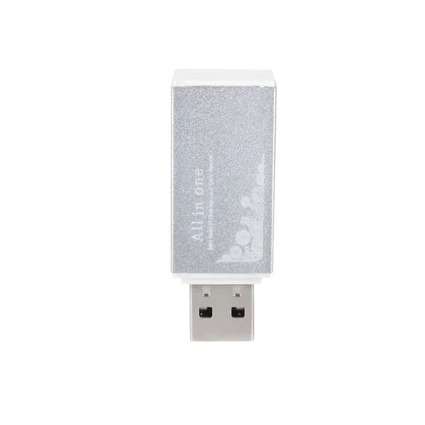 Устройство чтения карт памяти USB 2.0 серебристого цвета