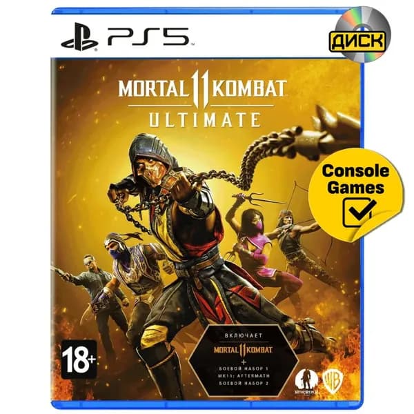 Игра PS5 Mortal Kombat 11 Ultimate (Includes Mortal Kombat-11+Kombat pack 1/2+Aftermat (Русские субтитры) (PlayStation 5, Русские субтитры)
