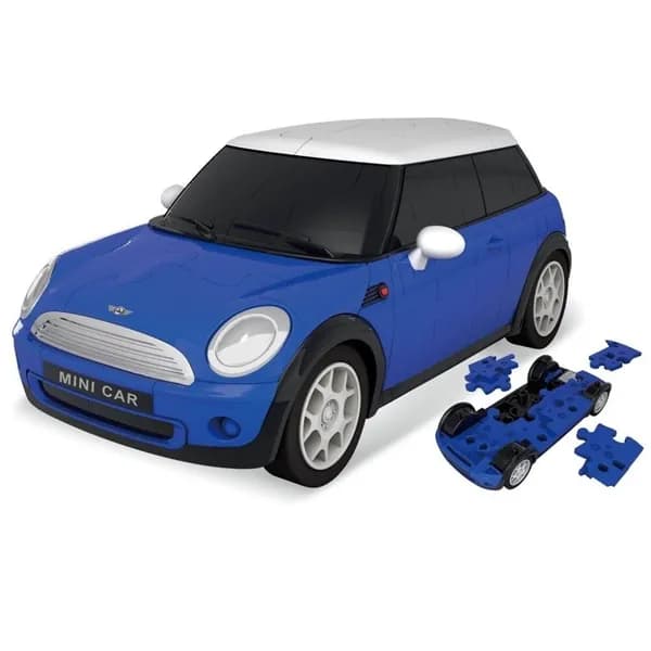 Пазл 3D ABtoys Модель автомобиля 64 детали, масштаб 1:32 - Ba2616-Blue