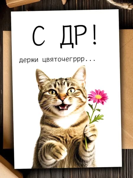 Открытка с юмором С Днём рождения