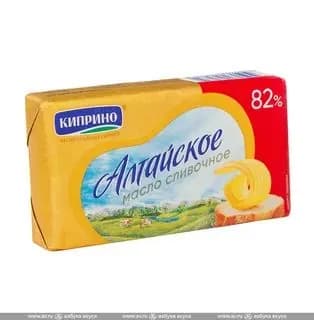 Масло сливочное Алтайское 82%, Киприно , 150 г 2 шт