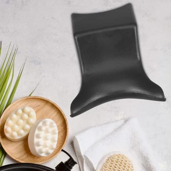 Комфортная шампуньная подушка из пу для салонов, прочная подложка для мытья головы черная