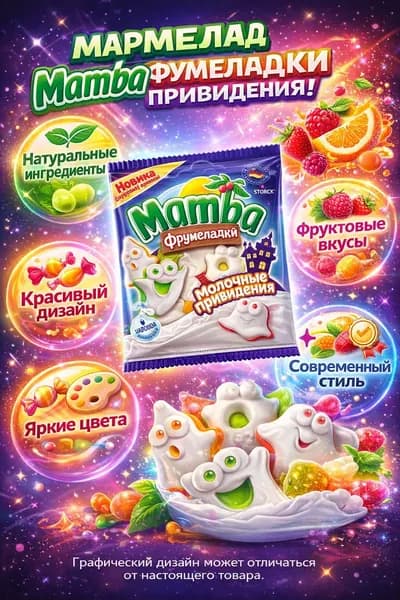 Мармелад Mamba Фрумеладки Привидения, 90г