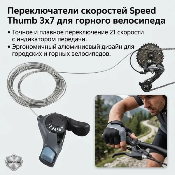Велосипедный переключатель 7-скоростной 21-скоростной раздельные манетки правая