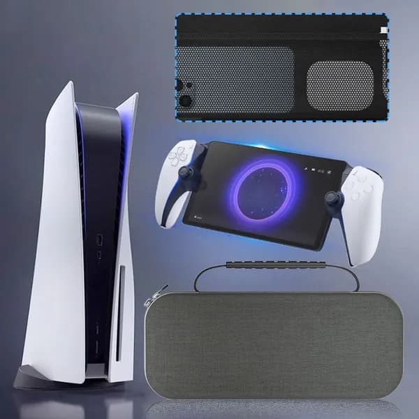 Чехол для PlayStation Portal из ЭВА с отделением для аксессуаров и подставкой