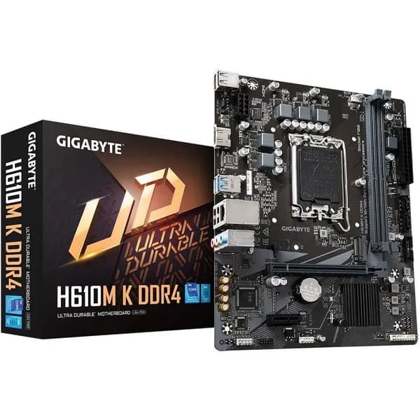 Материнская плата Gigabyte H610M K DDR4, Soc-1700, Intel H610, mATX