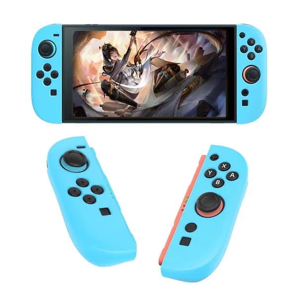 Силиконовый чехол для контроллеров Nintendo Switch 2, синий, противоскользящий, плотно прилегающий