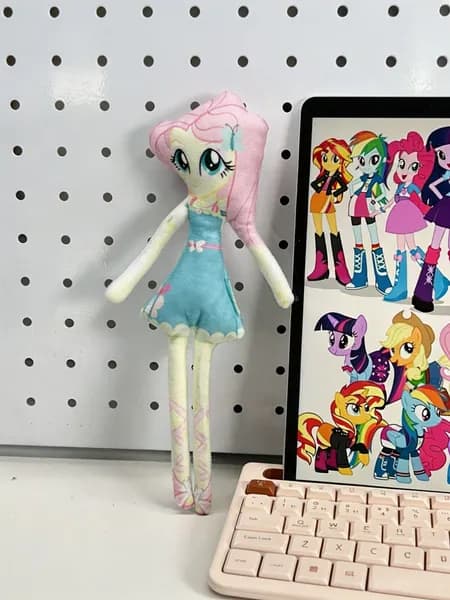 Мягкая игрушка My Little Pony с проволокой для поз , 6 персонажей, экшн-фигурка/28 см
