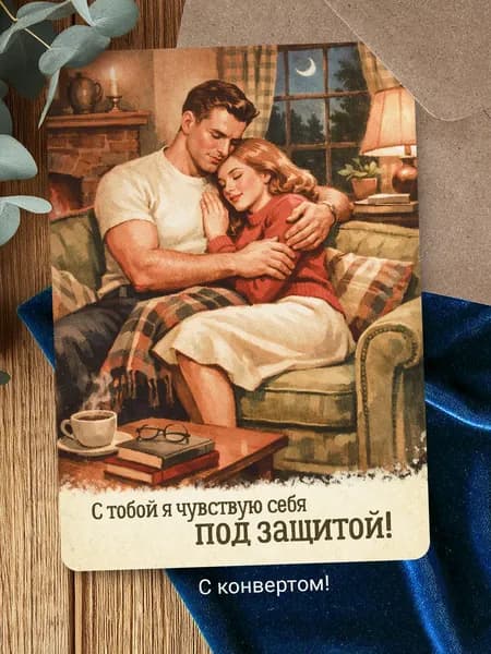 Открытка настоящему мужчине, защитнику