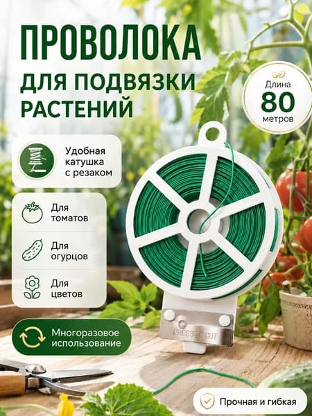 Лента для подвязки растений,0.5см,1шт