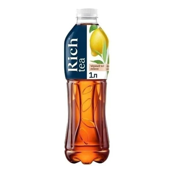 Холодный чай Rich tea чёрный лимон 1 л