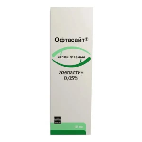 Офтасайт, капли глазные 0.05 % флакон/капельница, 10 мл
