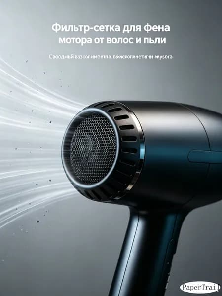 Защитная сетка из нейлона для задней части фена, чёрная крышка фильтра для воздушного потока