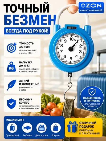 Механические кухонные весы, лазурный