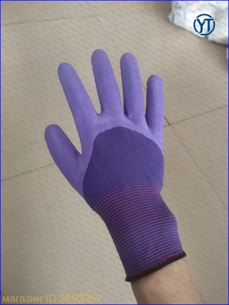 Перчатки для рыбалки QDY-GLOVES-HALF-FROST-PURPLE, 1 пара