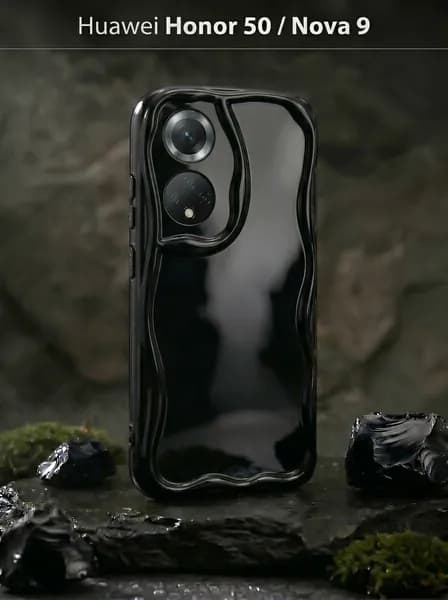 Чехол противоударный с усиленными углами и рельефной поверхностью на Honor 50, Nova 9, для Хуавей Хонор 50, Нова 9