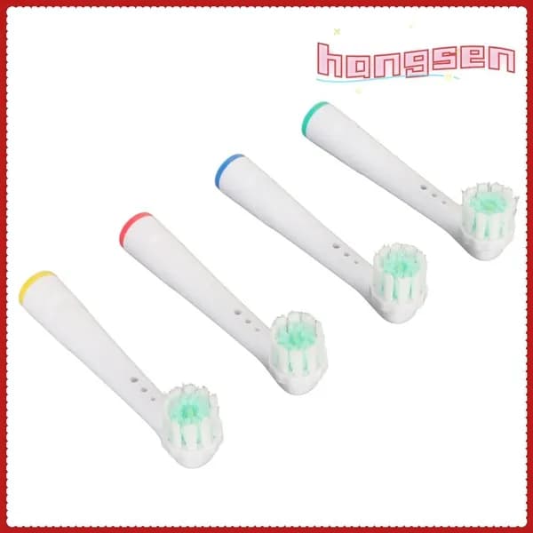 Насадки для зубной щётки, совместимость с Oral B, мягкие щетинки, 4 шт, гигиена десен
