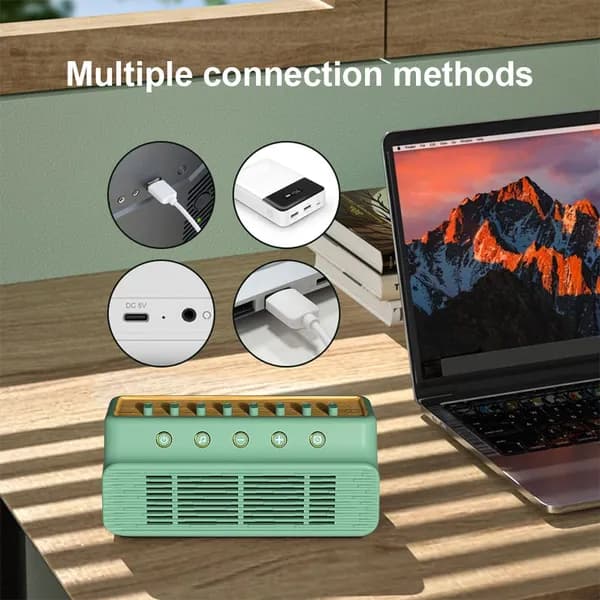 Портативная Bluetooth-колонка Natural Sound с 8 звуками природы и таймером для сна