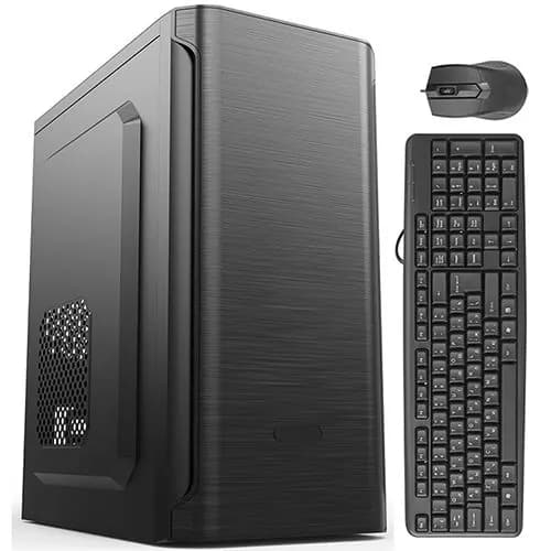 RIWER Системный блок (Intel Core i3-3240, RAM 16 ГБ, SSD 480 ГБ, Intel HD Graphics 2500, Windows 10 Pro), черный матовый