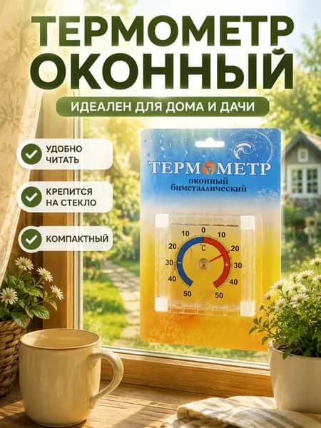 Термометр оконный уличный для дома и дачи