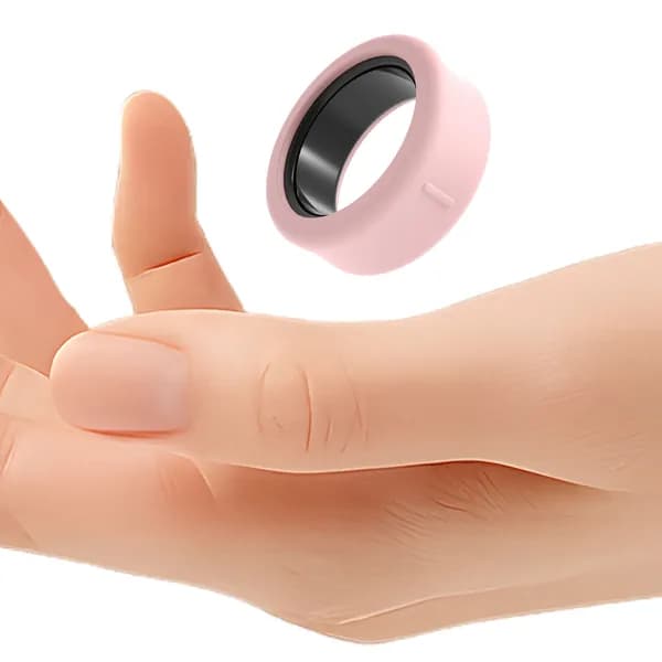 Чехол для умного кольца Oura Ring 5 из силикона, размер S, розовый