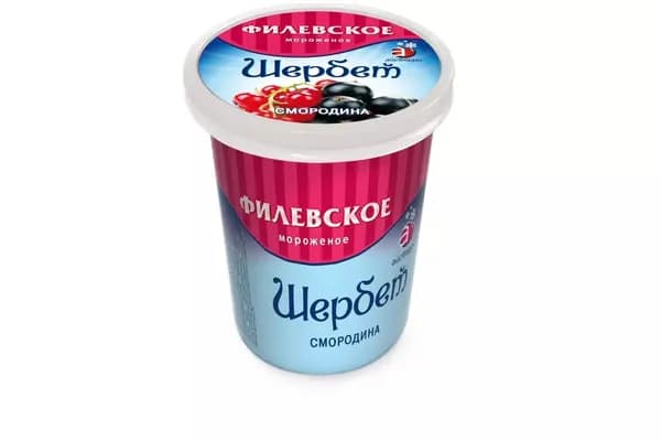 Шербет Филевское мороженое смородина 1% БЗМЖ 80г