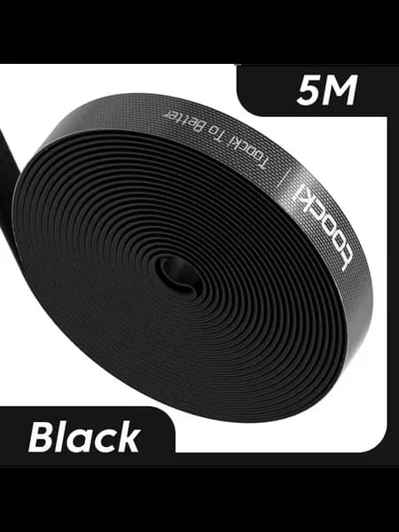 Черный органайзер для кабелей Toocki 5M