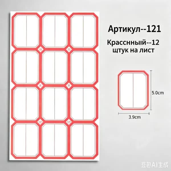 Этикетка для упаковки, для контроля срока годности, 132 шт.