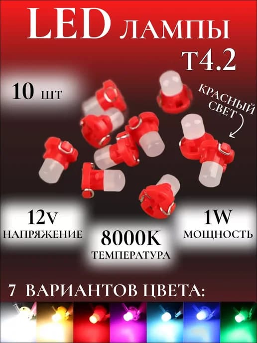 Подсветка приборной панели в машину LED лампы Т4.2