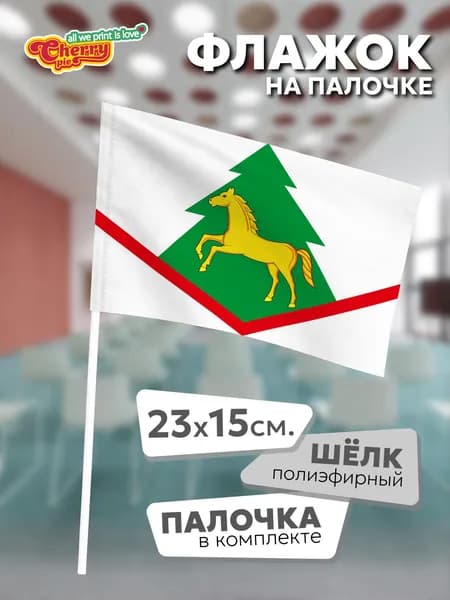 Флаг 23x15 на палочке Брасовский район (Брянская область)