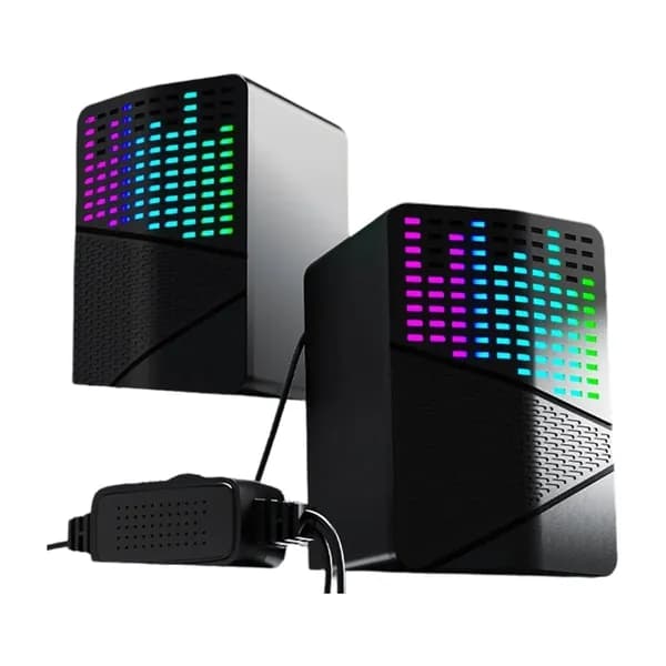 Мины-колонки c RGB подсветкой и звуковым сопровождением