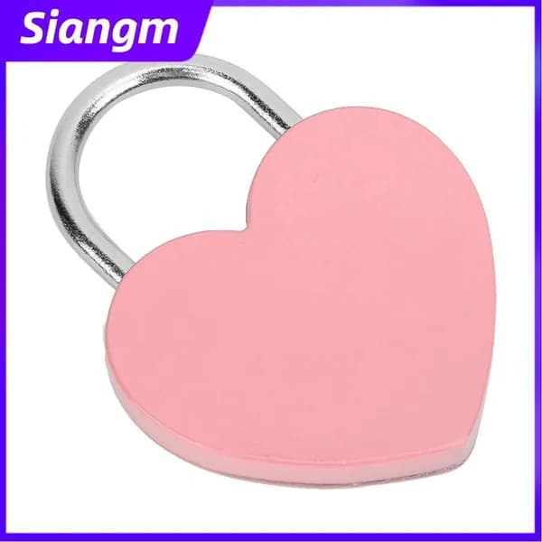 Замок-сердечко розовый