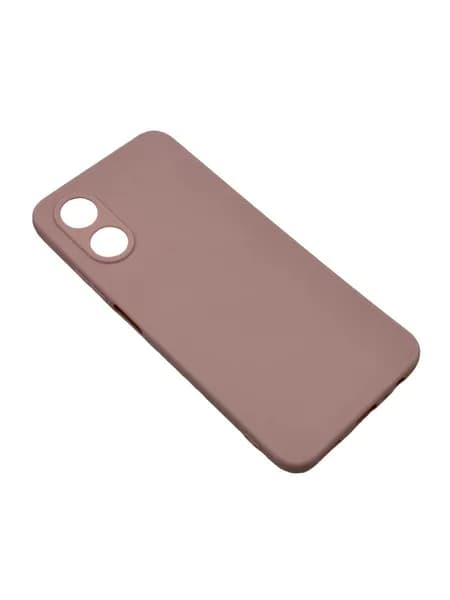 Силиконовый чехол для OPPO A17k (CPH2471) и Oppo A17 (CPH2477) розовый песок