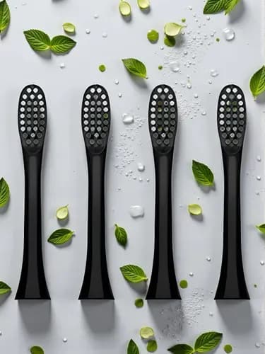 КОМПЛЕКТ 10 ШТ насадка для электрической зубной щетки Sonic Toothbrush X-3, черный